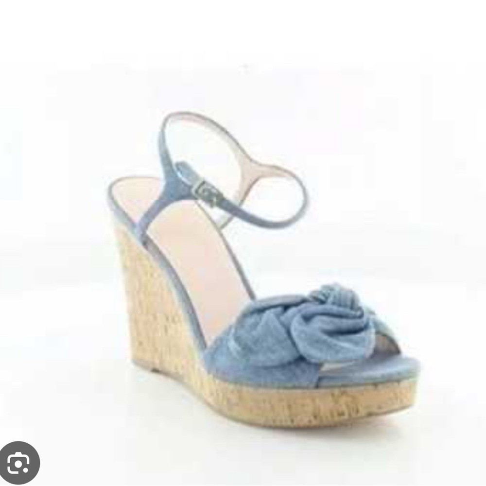 Kate Spade Denim Wedge Sandals